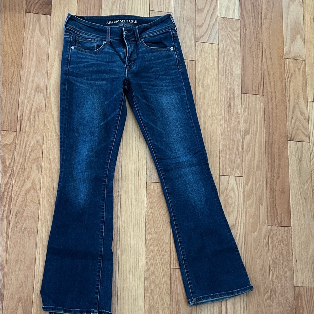 American Eagle Outfitters Dark Blue Flare Jeans